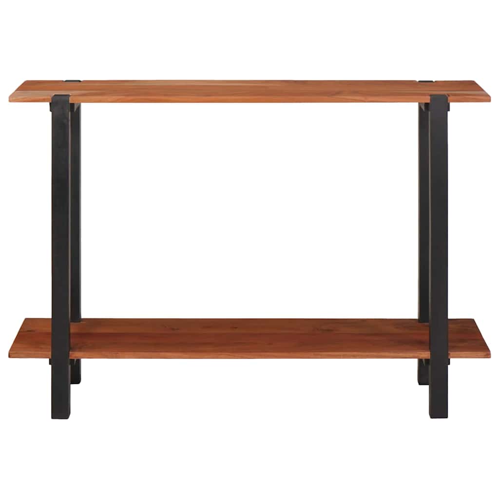 Table Console Marron 110 X 30 X 75 Cm Bois D'acacia Massif Naturel (Non Fini)