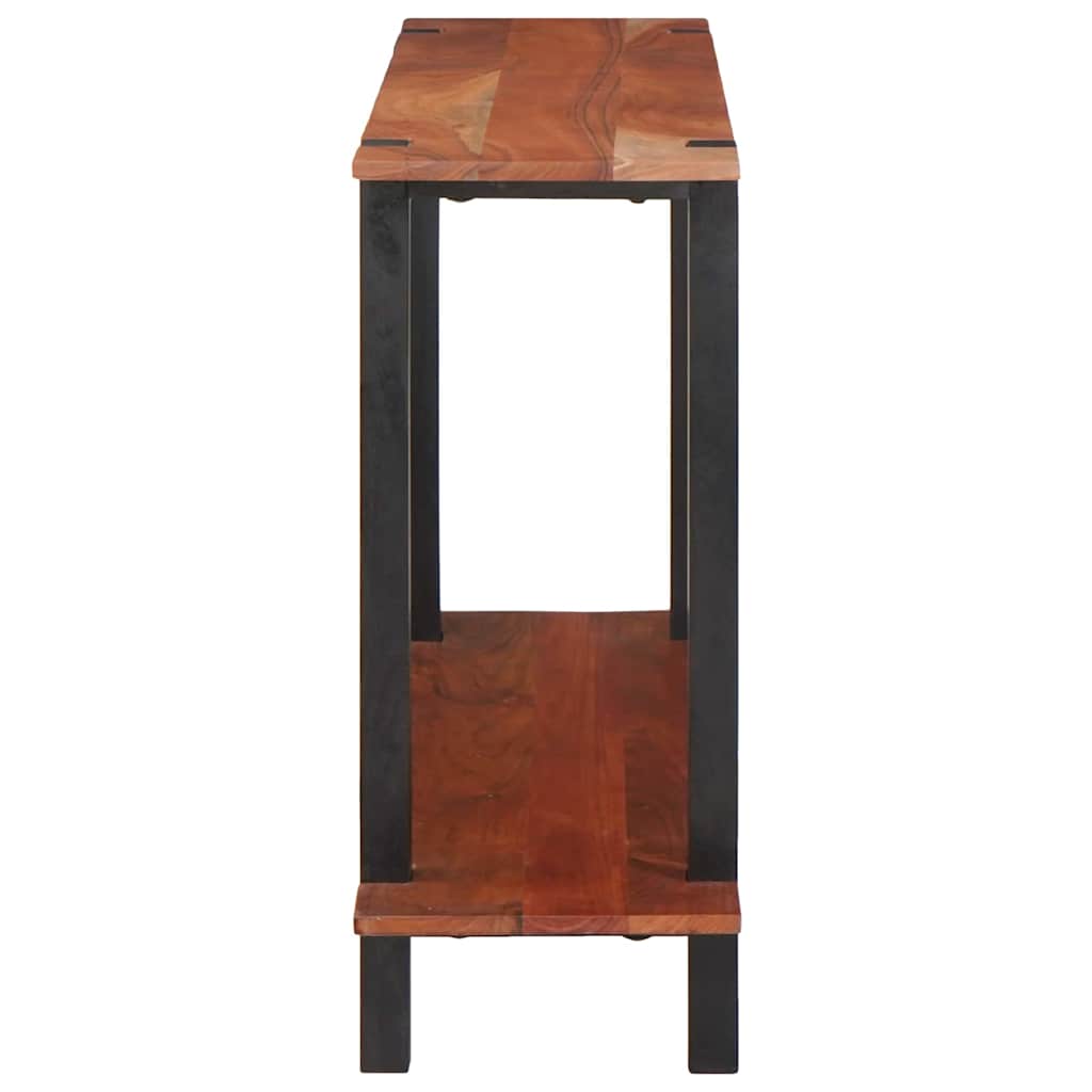 Table Console Marron 110 X 30 X 75 Cm Bois D'acacia Massif Naturel (Non Fini)