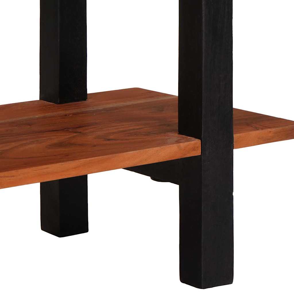 Table Console Marron 110 X 30 X 75 Cm Bois D'acacia Massif Naturel (Non Fini)