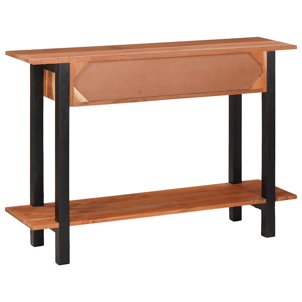 Table Console Marron 110 X 30 X 75 Cm Bois D'acacia Massif Naturel (Non Fini)