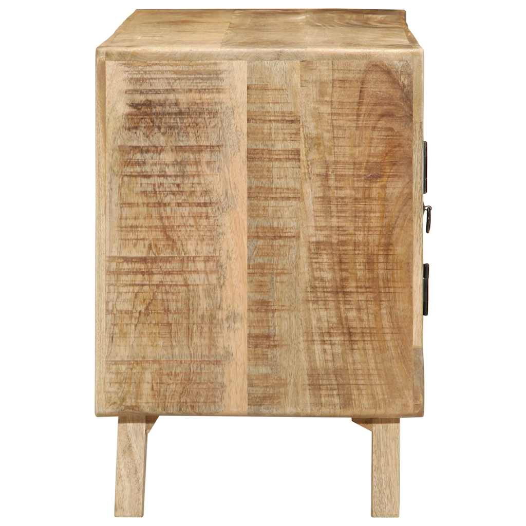 Meuble Tv 105X46X32 Cm Bois Massif De Manguier Brut