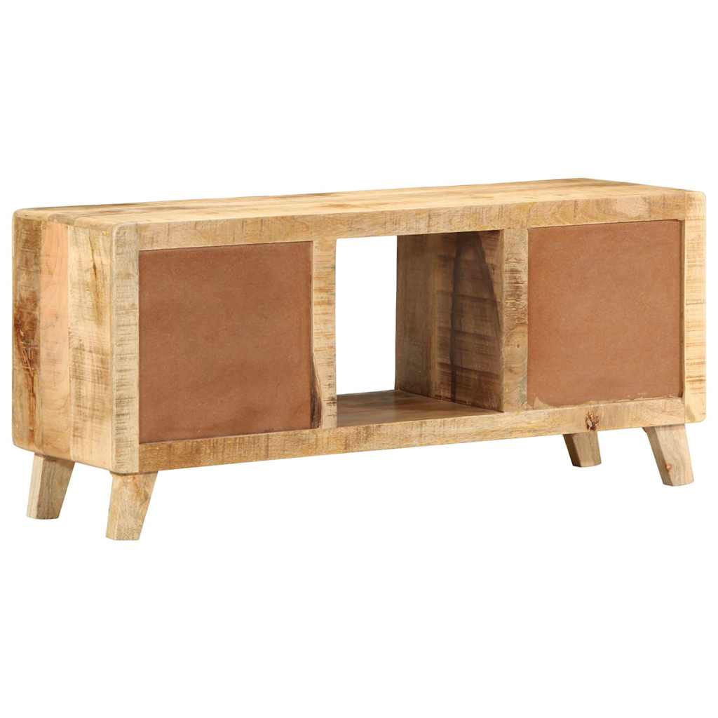 Meuble Tv 105X46X32 Cm Bois Massif De Manguier Brut