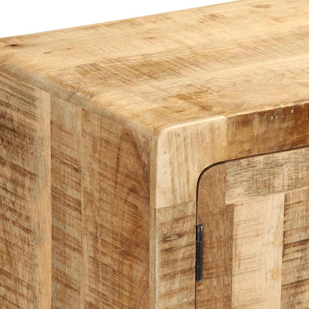 Meuble Tv 105X46X32 Cm Bois Massif De Manguier Brut