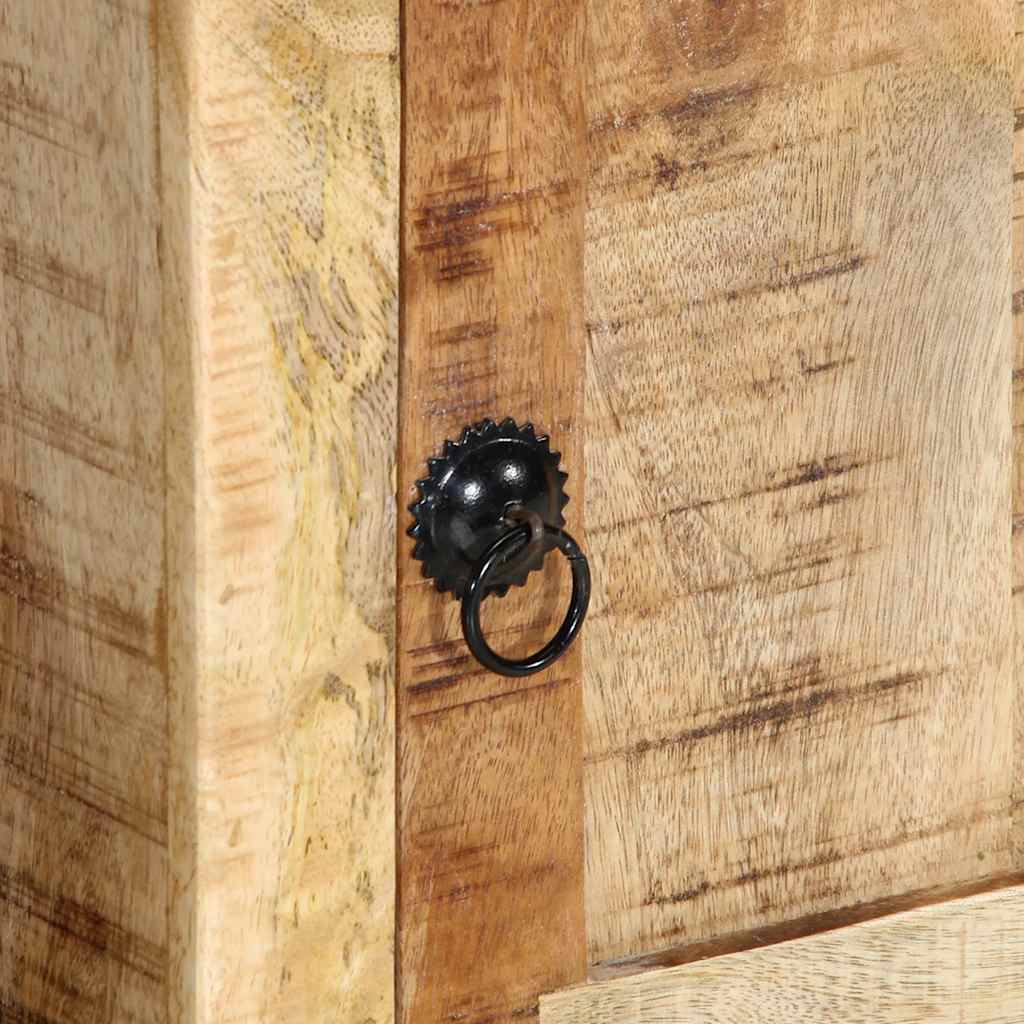 Meuble Tv 105X46X32 Cm Bois Massif De Manguier Brut