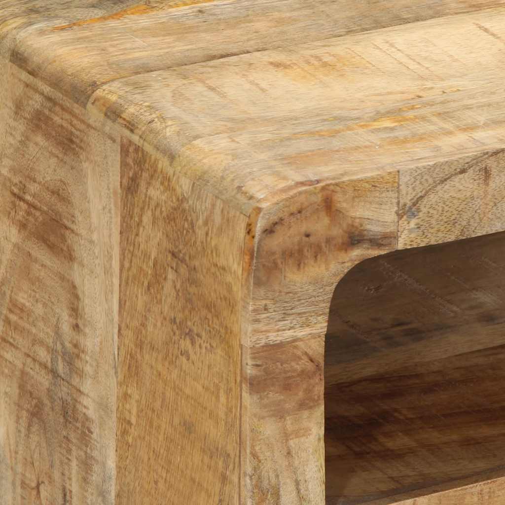 Meuble Tv 105X46X32 Cm Bois Massif De Manguier Brut