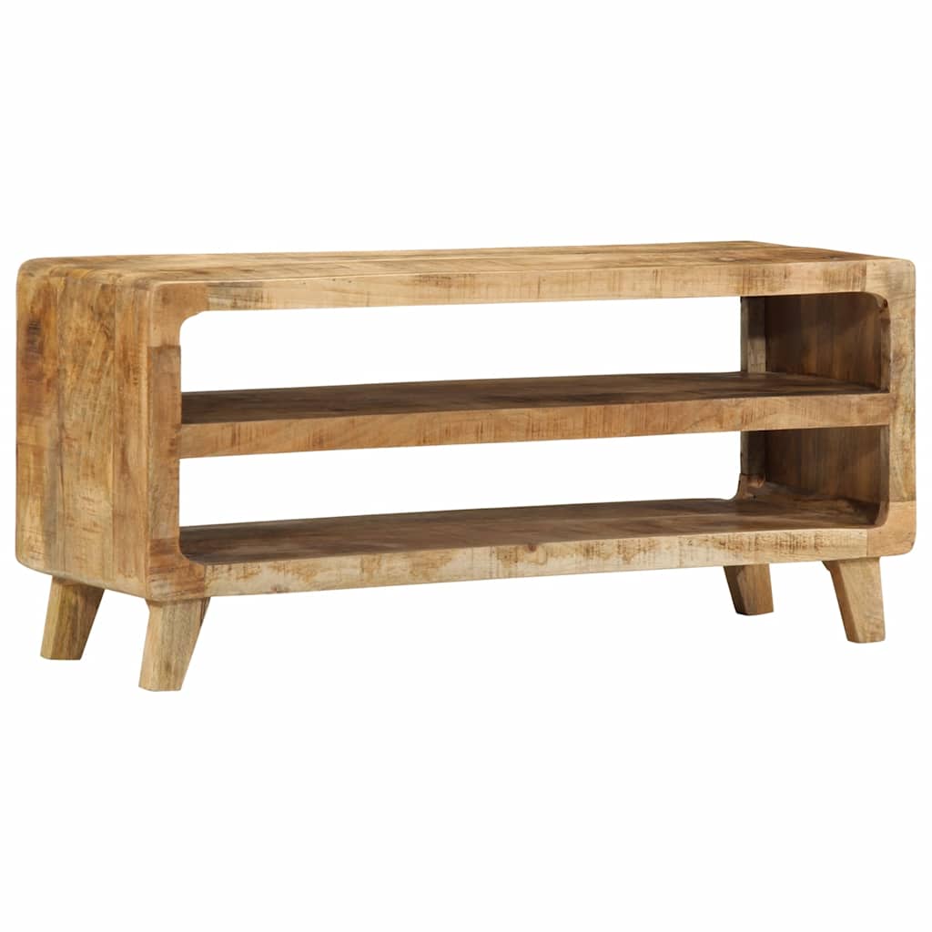 Meuble Tv 105X46X32 Cm Bois Massif De Manguier Brut