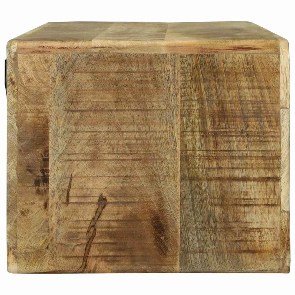 Meuble Tv Avec Étagère Marron Bois De Manguier Massif