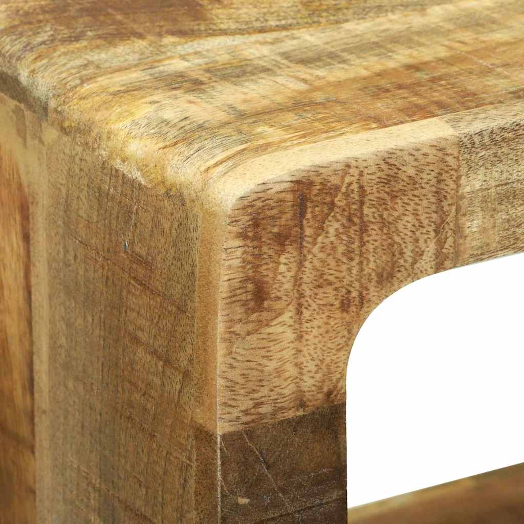 Meuble Tv Avec Rangement 3 Pcs Marron Bois De Manguier Massif