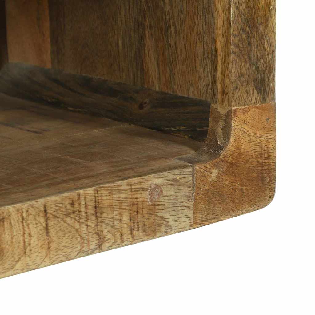 Meuble Tv Avec Rangement 3 Pcs Marron Bois De Manguier Massif