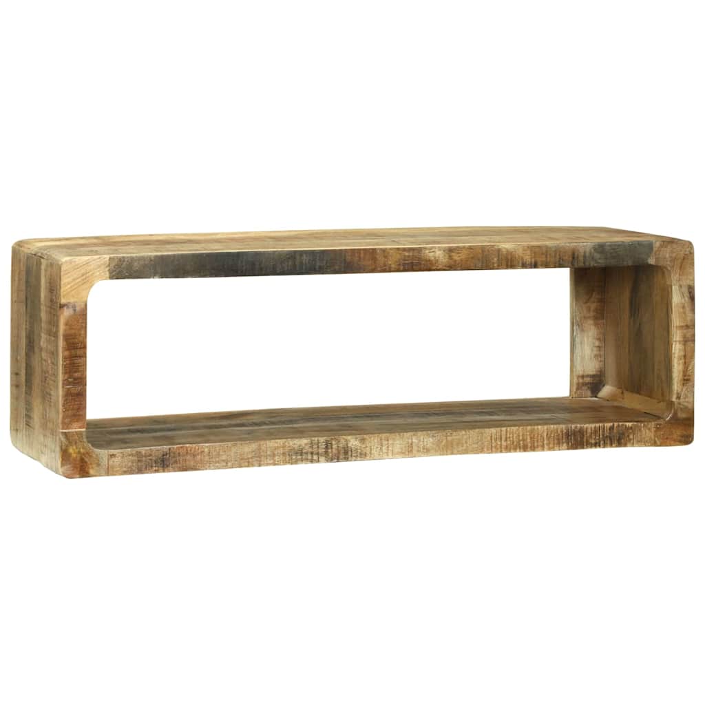 Meuble Tv Avec Rangement 3 Pcs Marron Bois De Manguier Massif