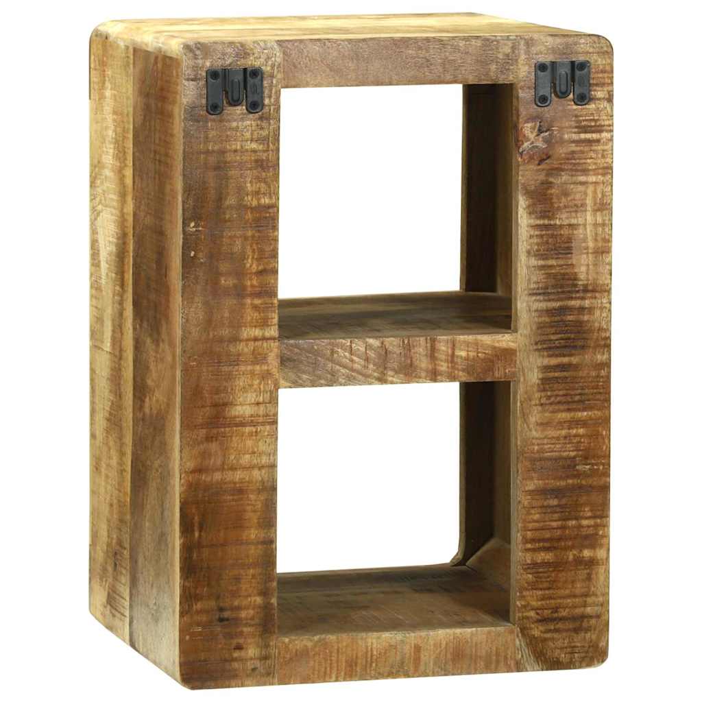 Meuble Tv Marron 36 X 30 X 54 Cm Bois De Manguier Massif
