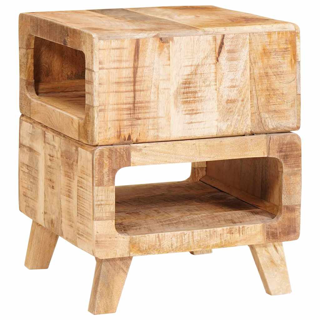 Tables D'appoint Marron 40 X 40 X 49 Cm Bois De Manguier Massif
