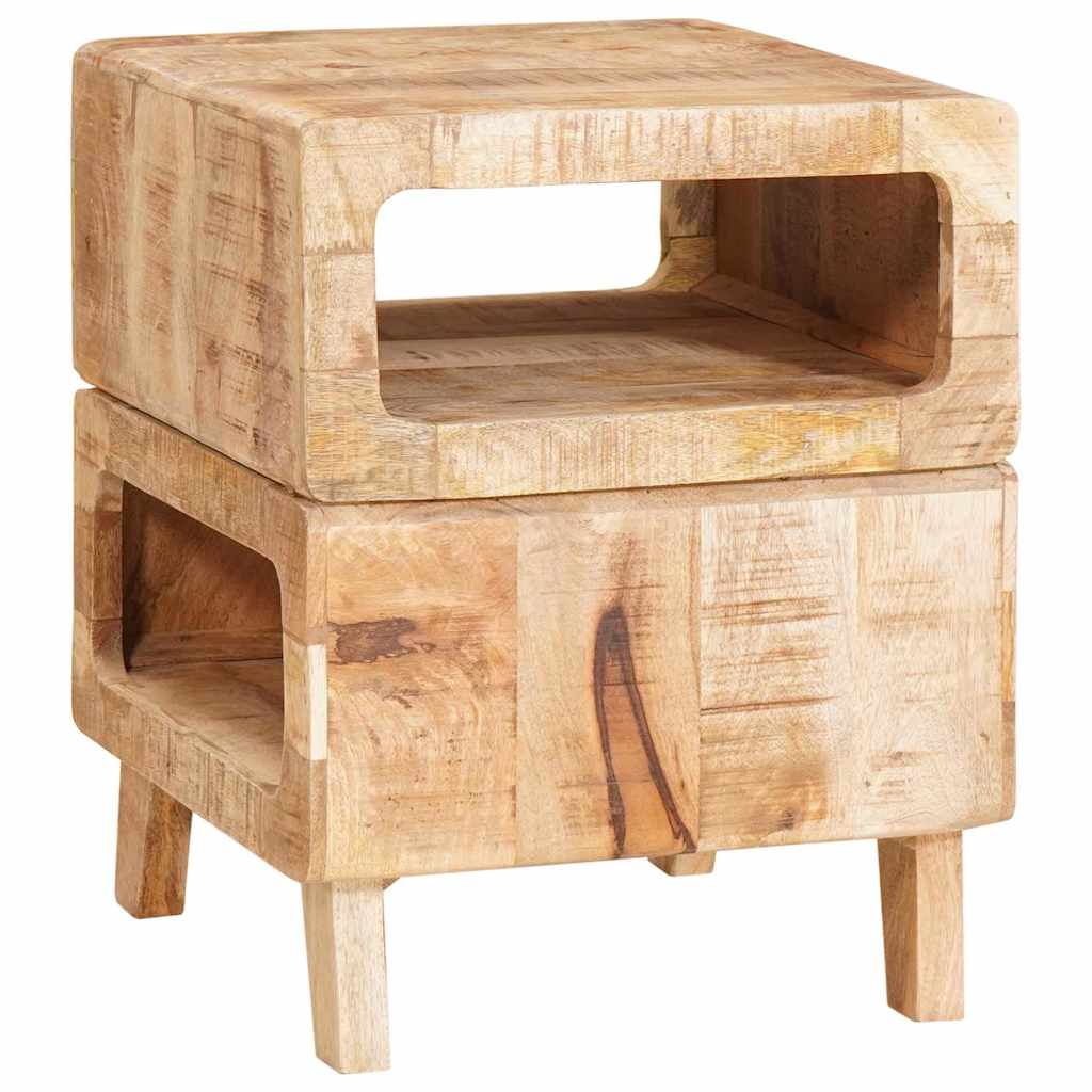 Tables D'appoint Marron 40 X 40 X 49 Cm Bois De Manguier Massif