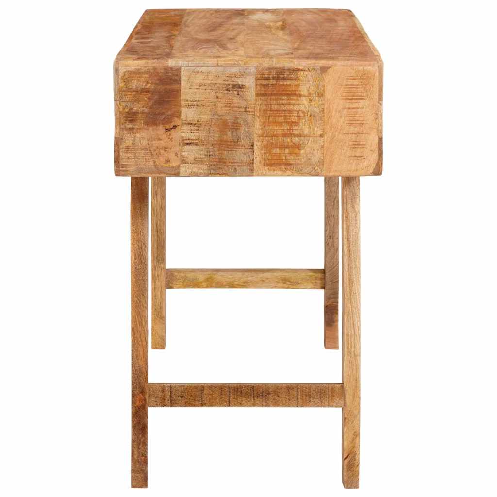 Table De Toilette Avec Étagère Marron Bois De Manguier Massif