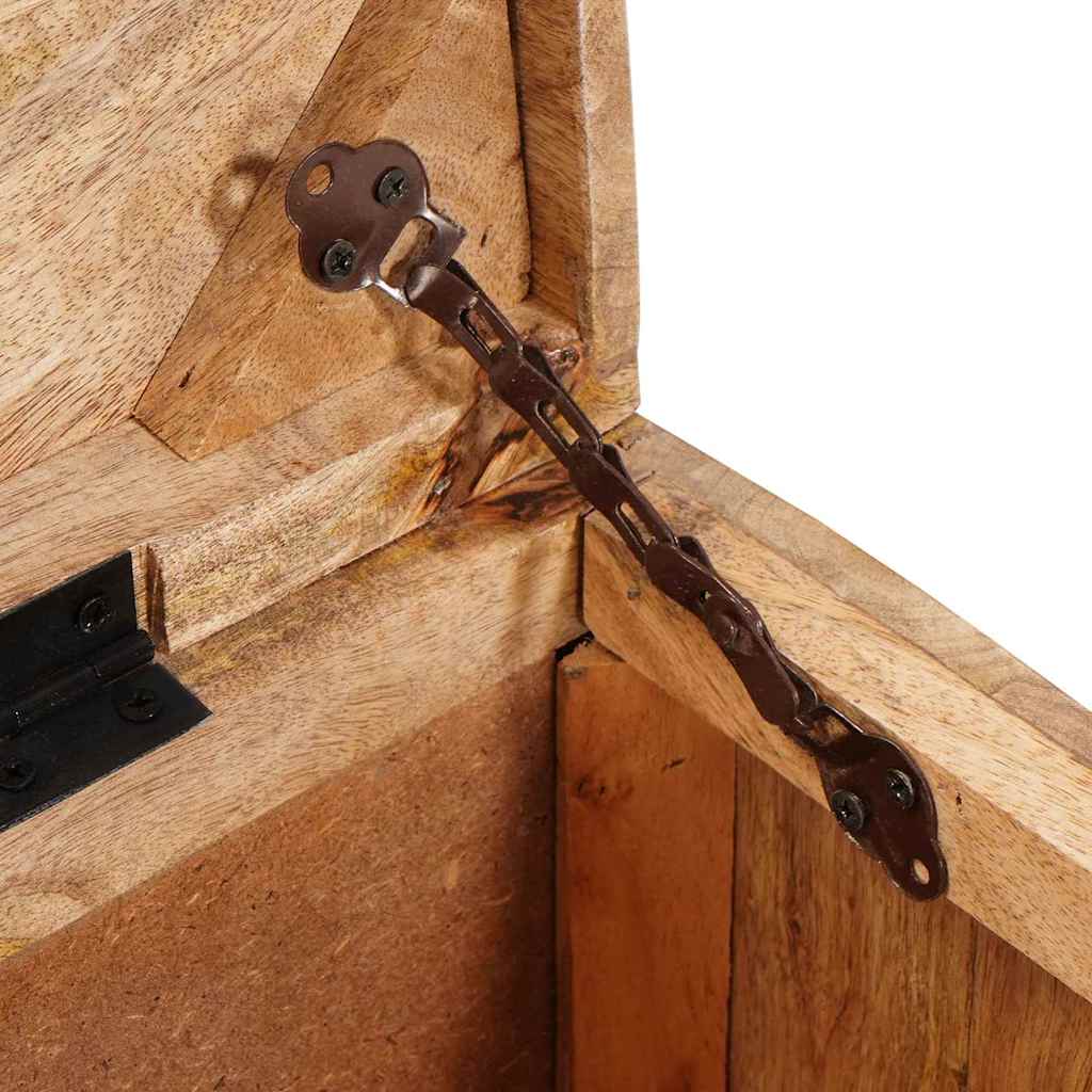 Boîte De Rangement Avec Stockage Marron Bois De Manguier Massif