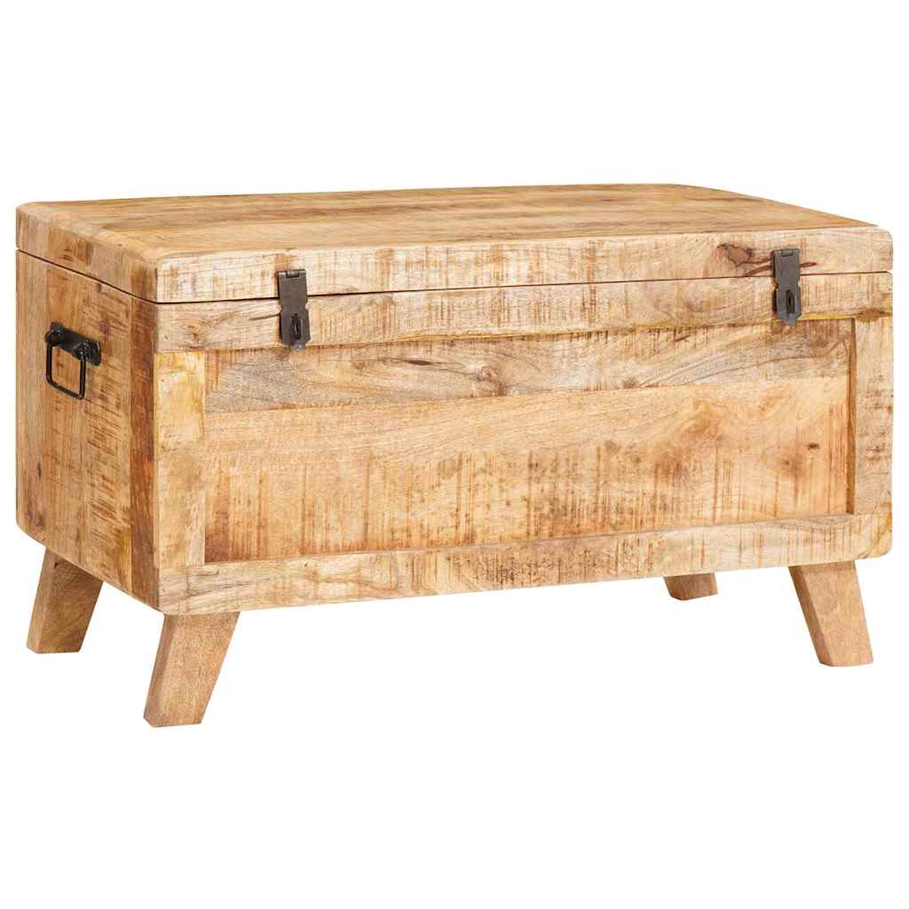 Boîte De Rangement 70 X 35 X 40 Cm Bois De Manguier Massif