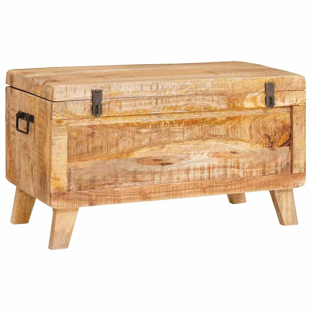 Boîte De Rangement 70 X 35 X 40 Cm Bois De Manguier Massif