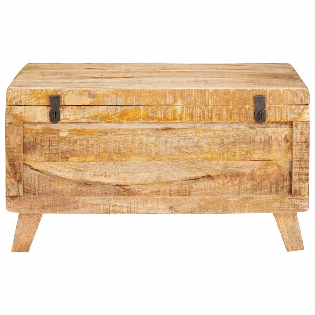 Boîte De Rangement 70 X 35 X 40 Cm Bois De Manguier Massif