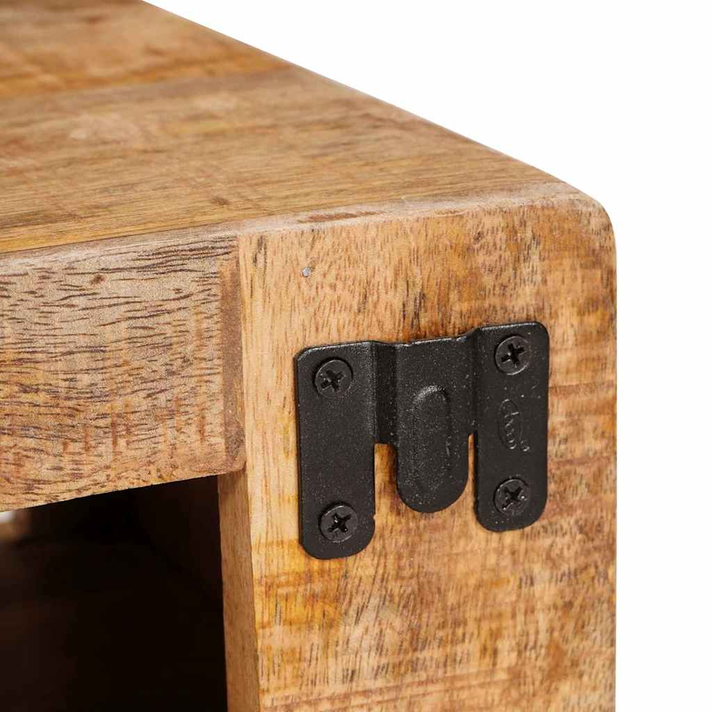 Étagère À Vin Marron 44 X 30 X 35 Cm Bois De Manguier Massif