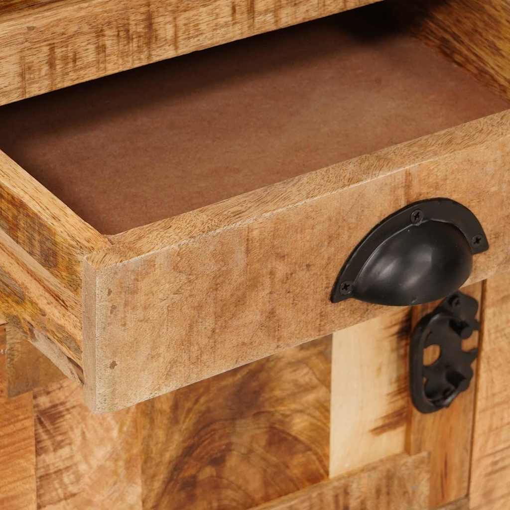 Haut Armoire Marron 40 X 30 X 120,5 Cm Bois De Manguier Massif