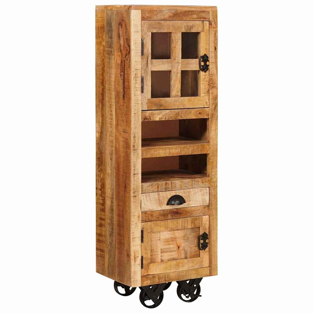 Haut Armoire Marron 40 X 30 X 120,5 Cm Bois De Manguier Massif