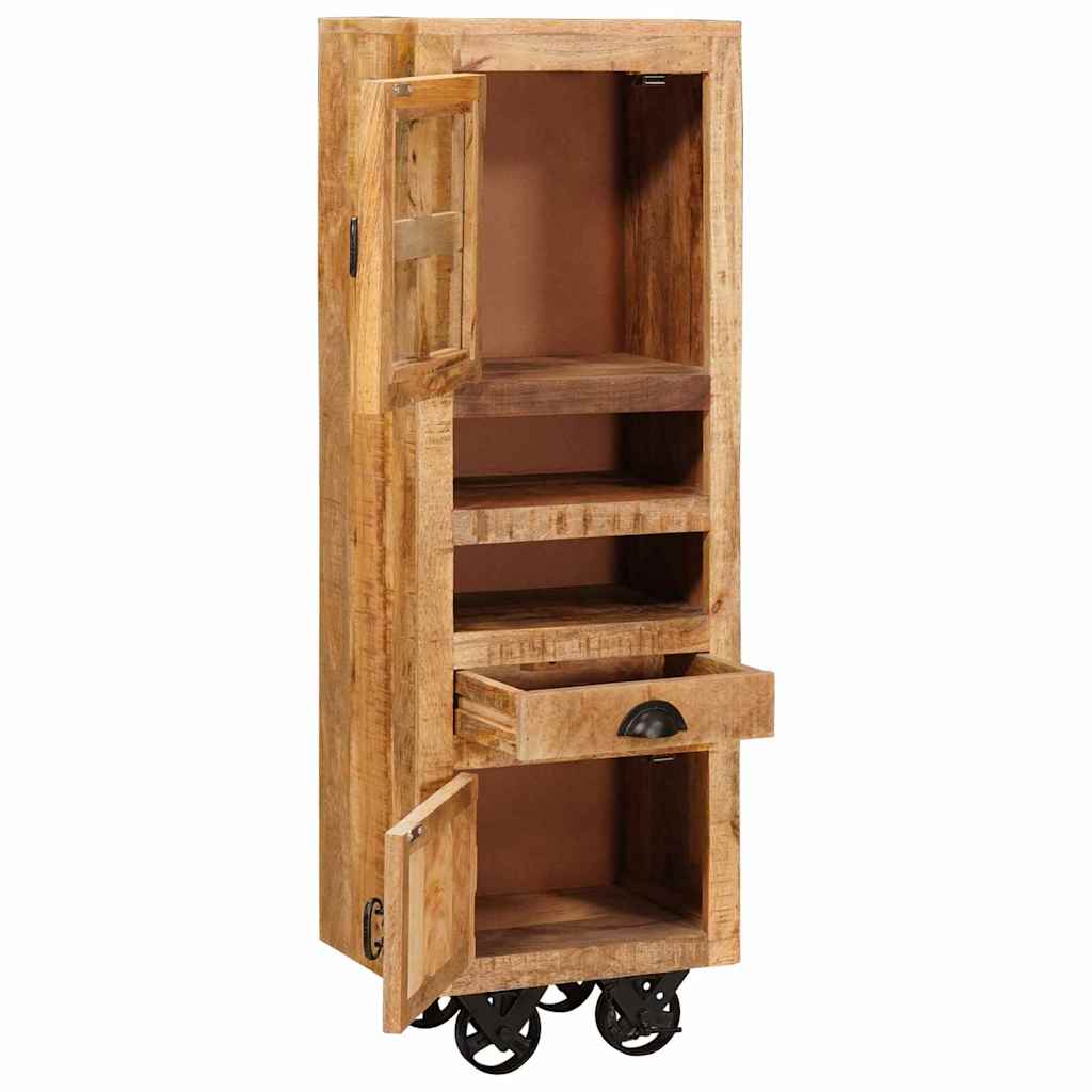 Haut Armoire Marron 40 X 30 X 120,5 Cm Bois De Manguier Massif