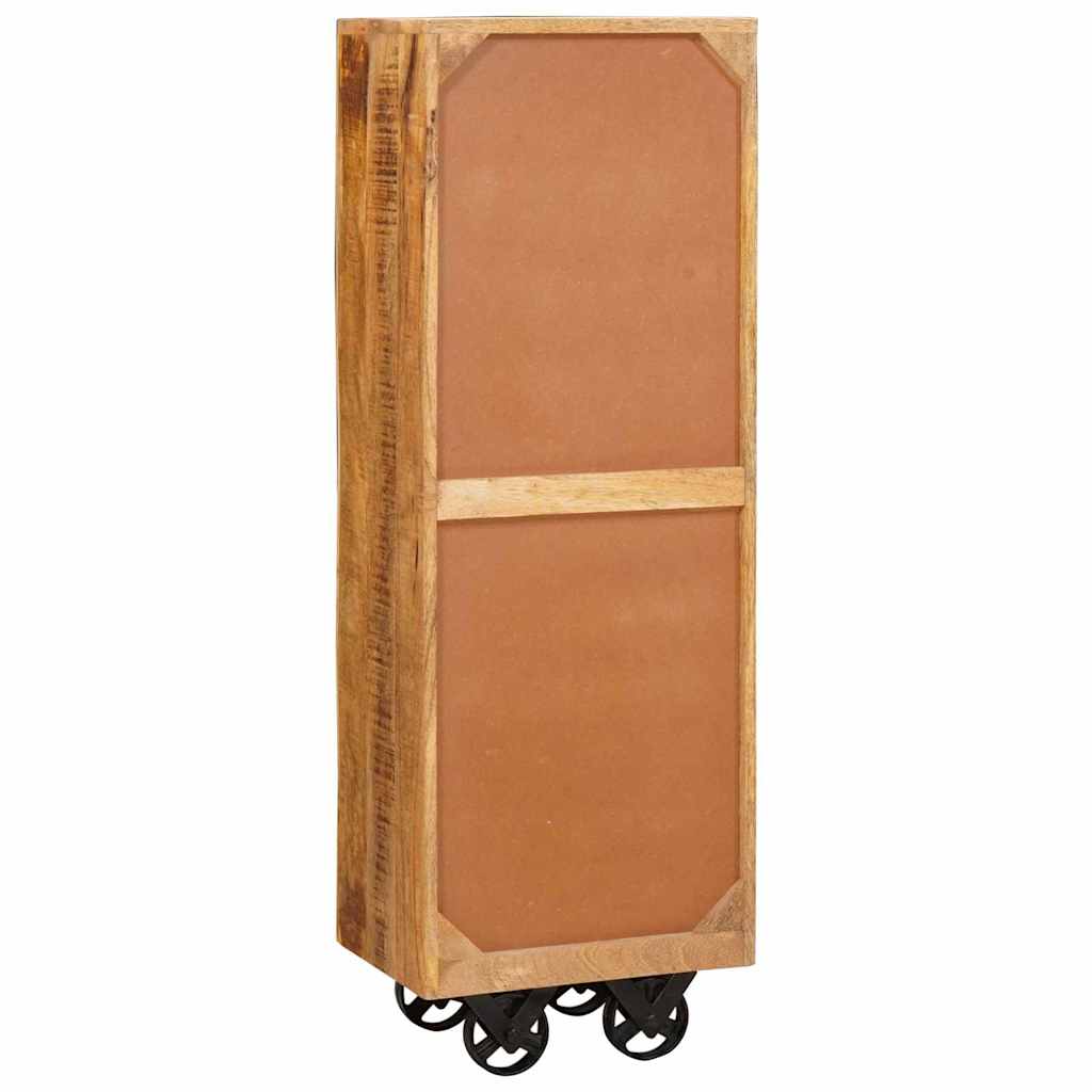 Haut Armoire Marron 40 X 30 X 120,5 Cm Bois De Manguier Massif