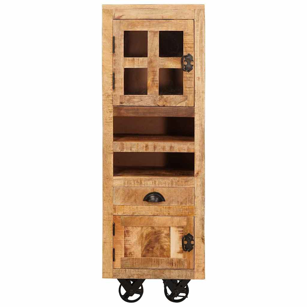 Haut Armoire Marron 40 X 30 X 120,5 Cm Bois De Manguier Massif