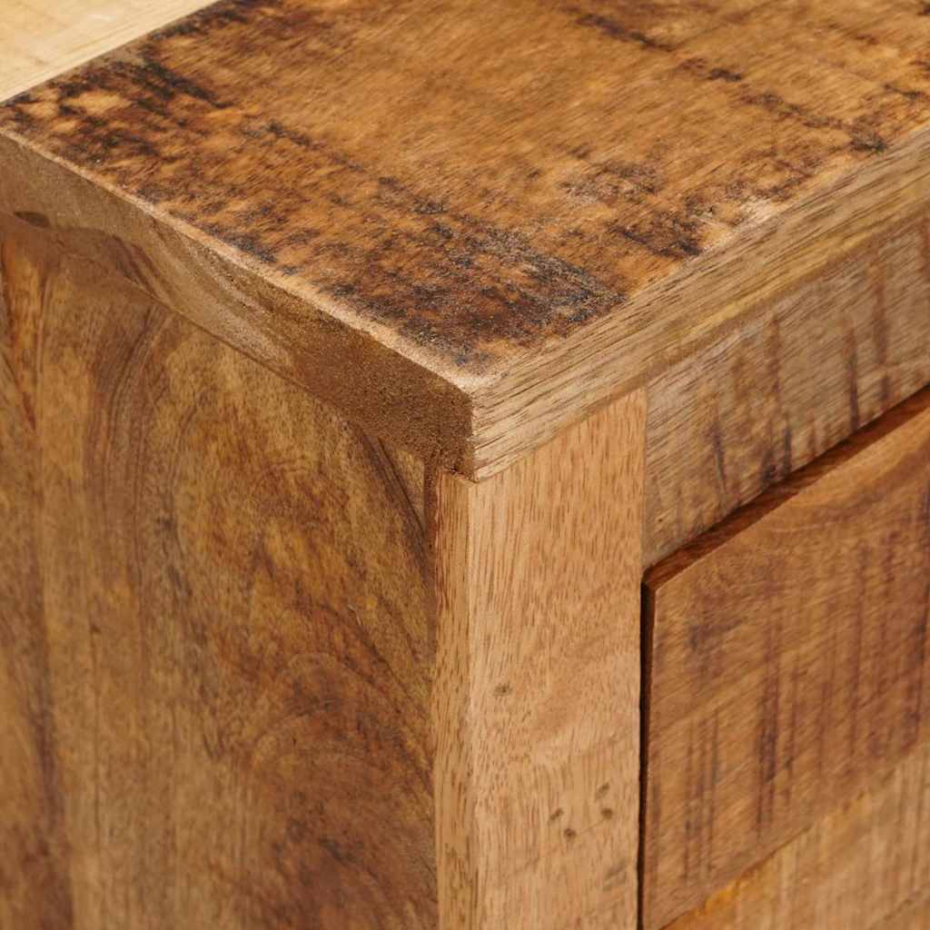 Meuble D'appoint Marron 70 X 38 X 63 Cm Bois De Manguier Massif