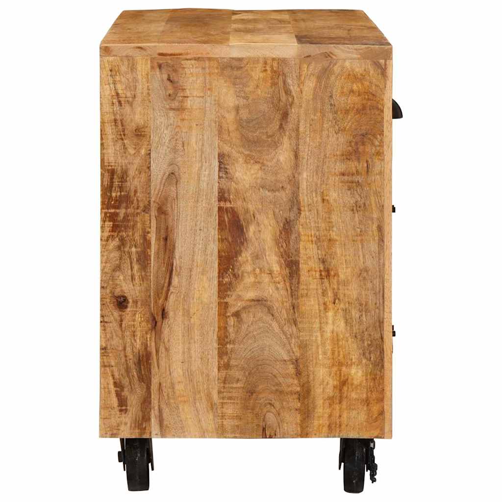 Meuble D'appoint Marron 70 X 38 X 63 Cm Bois De Manguier Massif