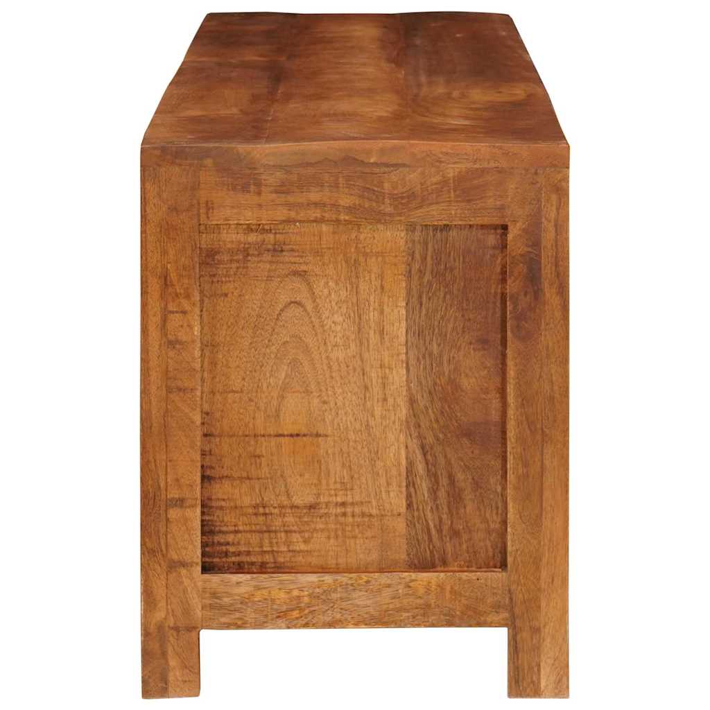 Meuble Tv Marron 110 X 30 X 40 Cm Bois De Manguier Massif