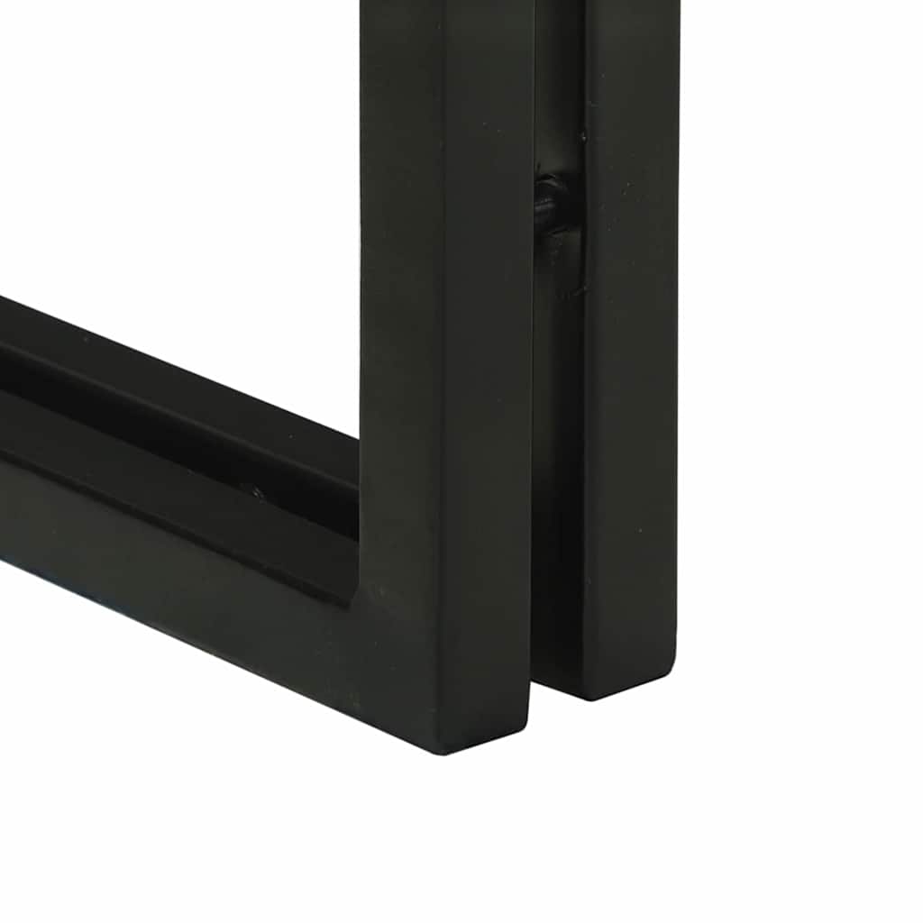 Table Basse 2 Pcs Marron Bois De Manguier Massif