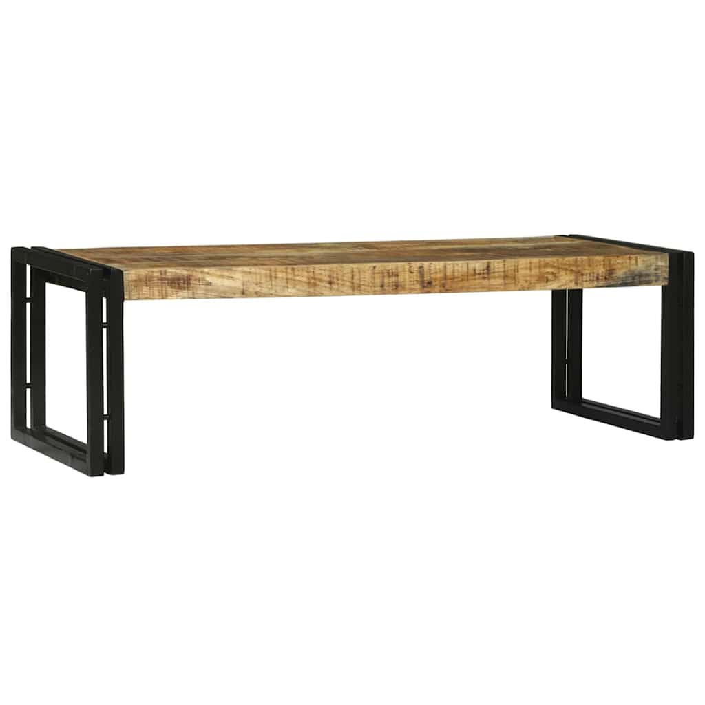 Table Basse 2 Pcs Marron Bois De Manguier Massif