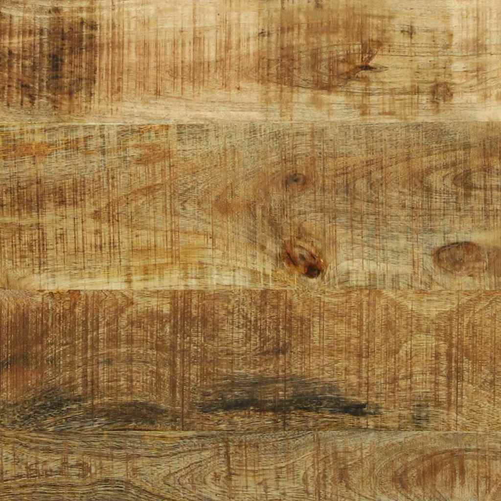 Table Basse 2 Pcs Marron Bois De Manguier Massif