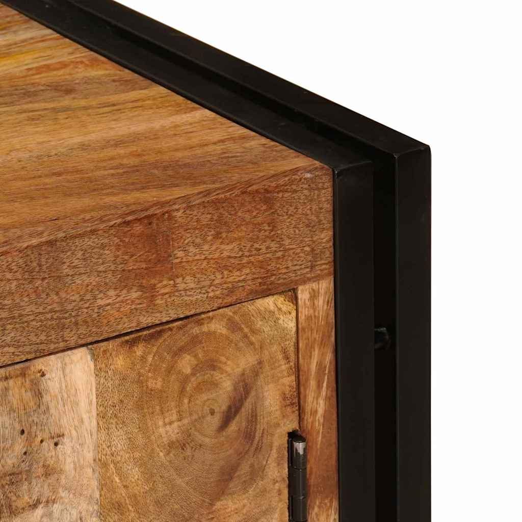 Meuble Tv Marron 120 X 30 X 50 Cm Bois De Manguier Brut Massif