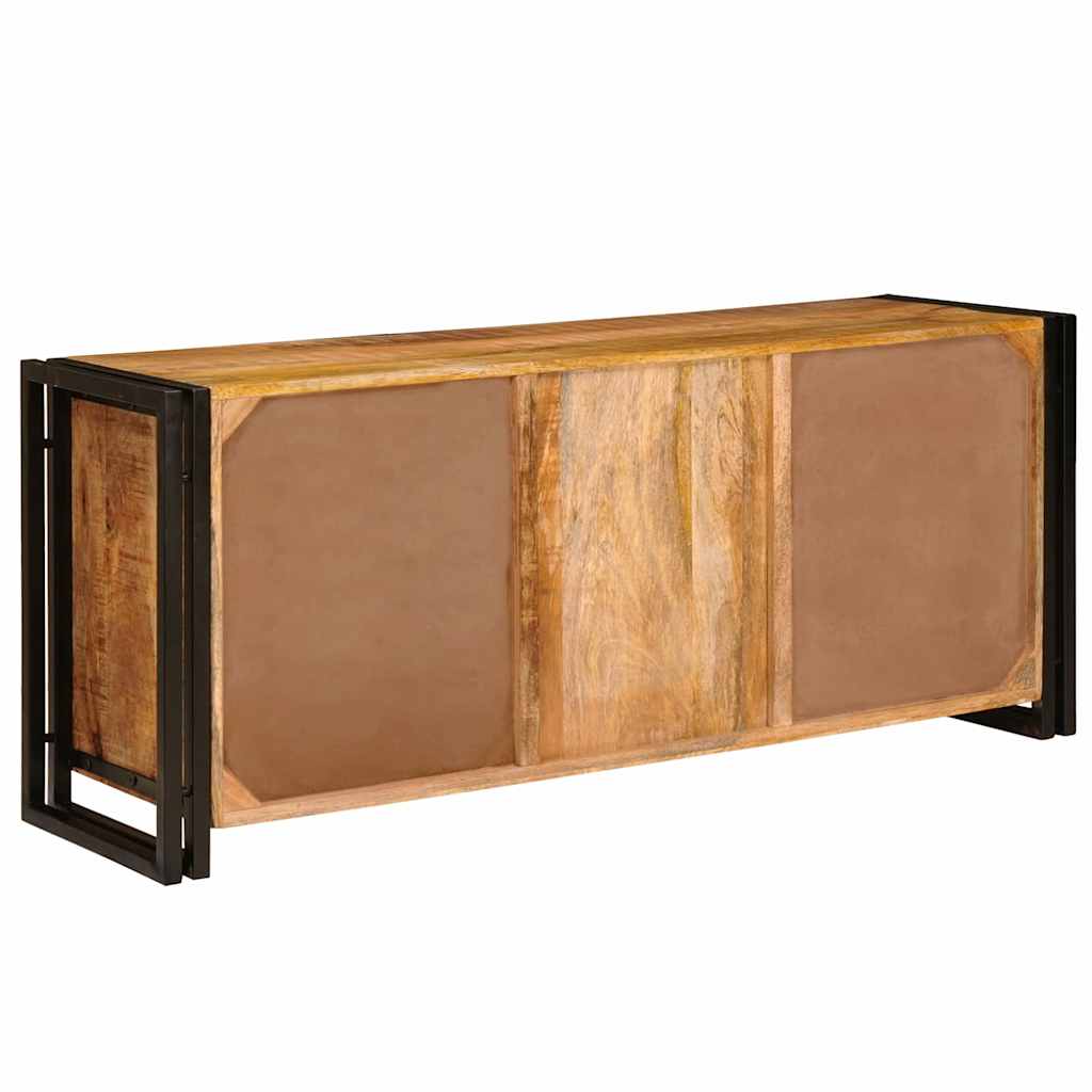 Meuble Tv Marron 120 X 30 X 50 Cm Bois De Manguier Brut Massif