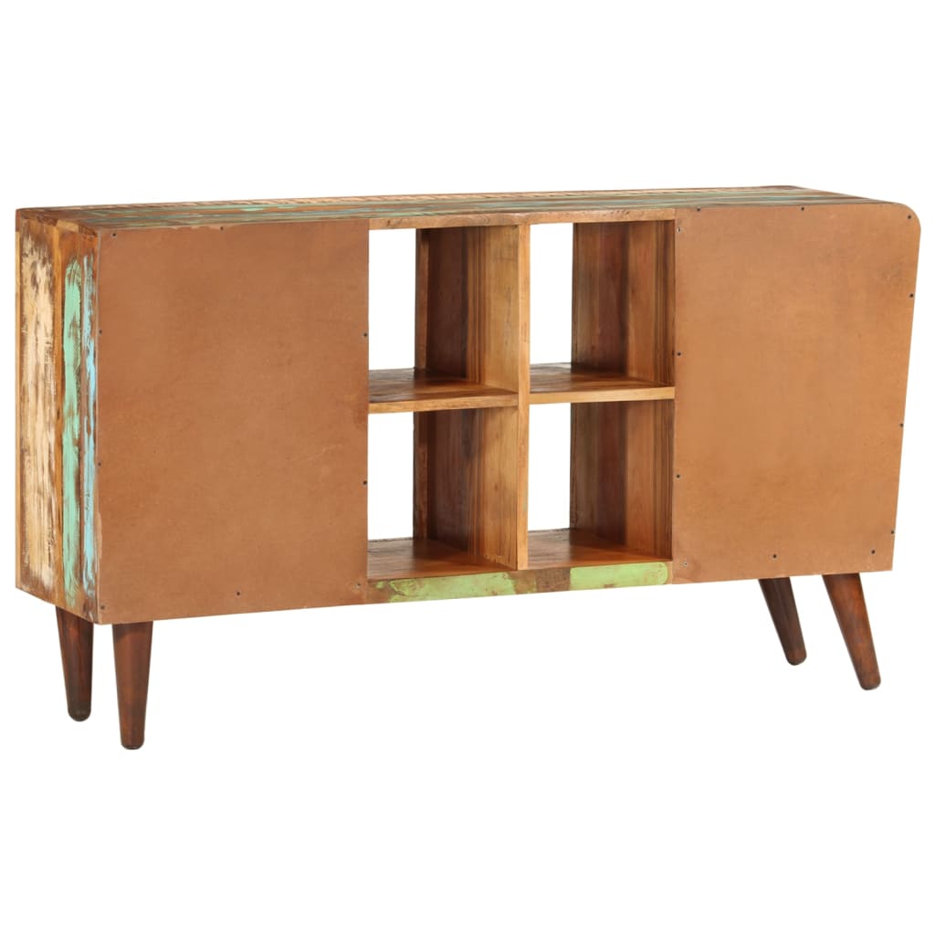 Armoire Avec 1 Porte 4 Étagères 3 Tiroirs Bois Massif Récupéré-La-Fabrique-Industrielle