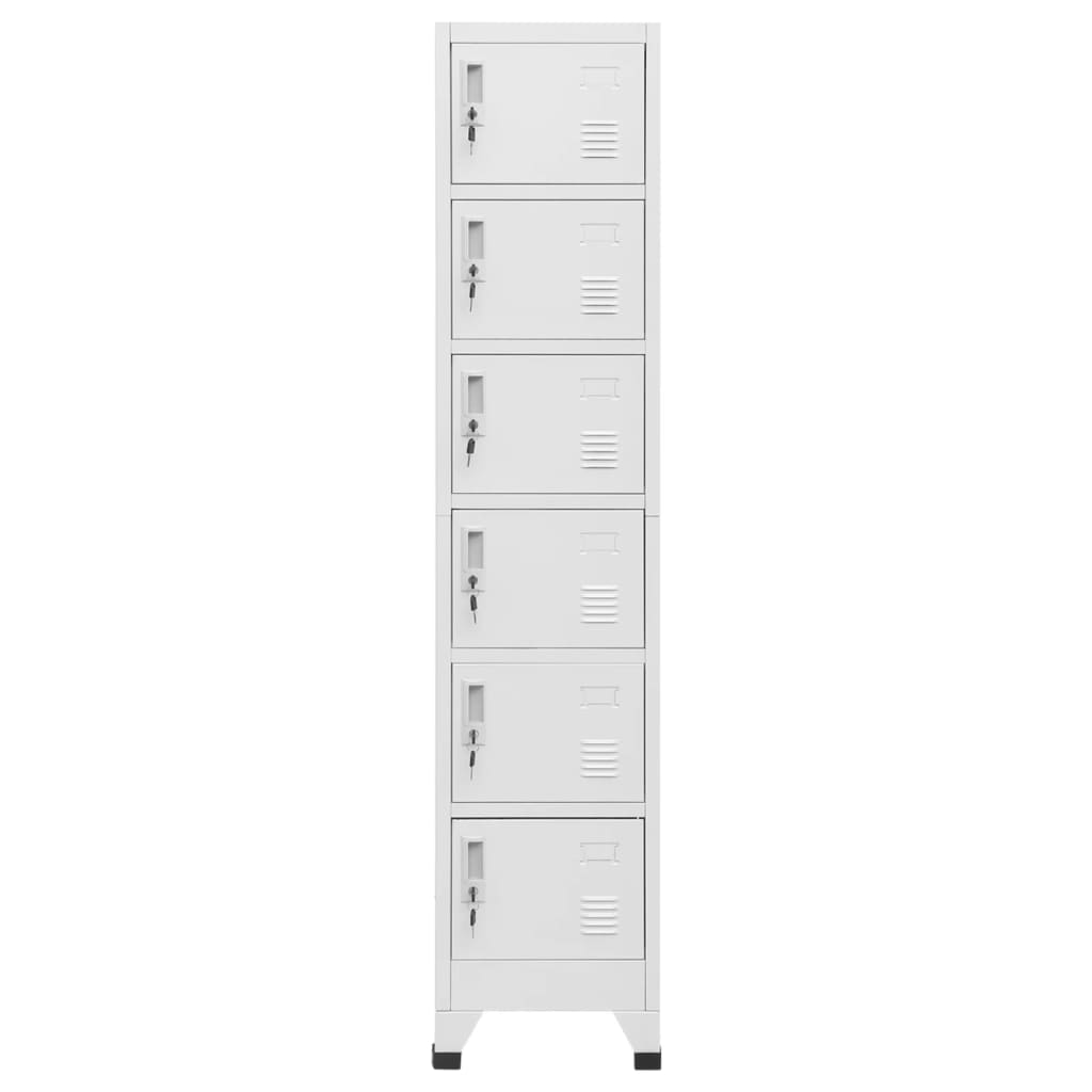 Armoire Industrielle Blanche en Acier-La-Fabrique-Industrielle