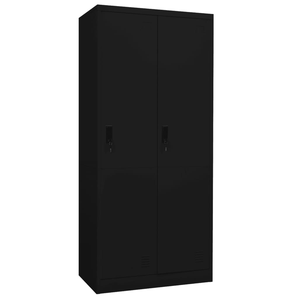 Armoire Industrielle en Métal-Noir-1-La-Fabrique-Industrielle