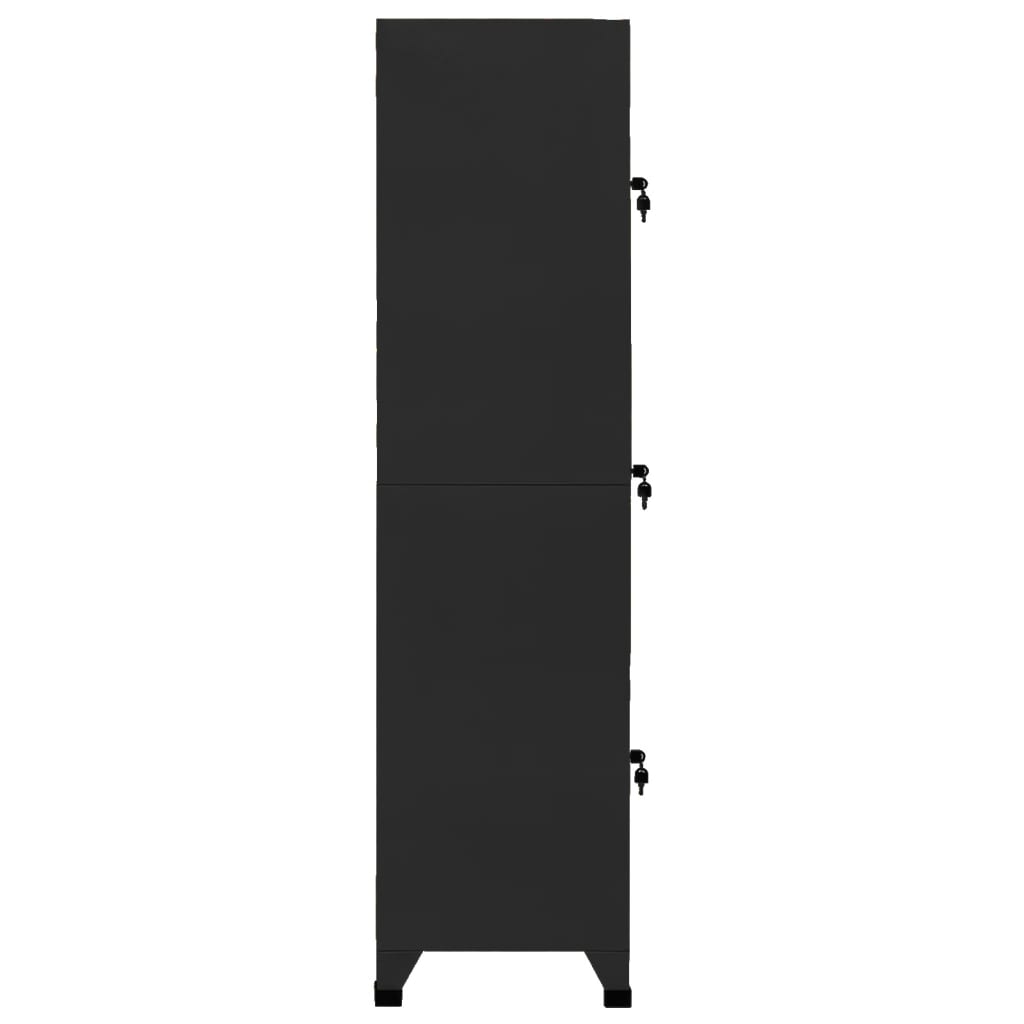 Armoire Industrielle en Métal Noir-La-Fabrique-Industrielle