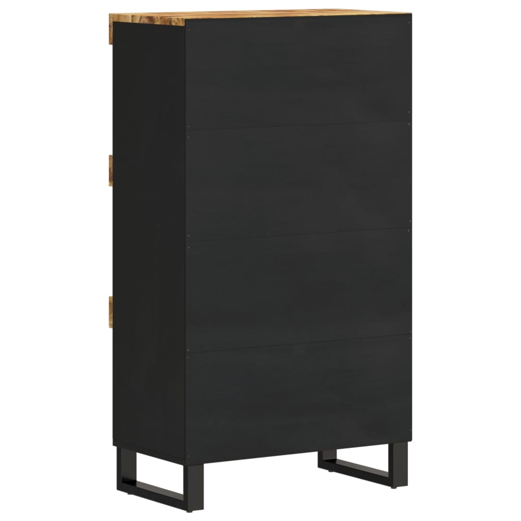 Armoire Latérale 60X33X107 Cm Bois Massif De Manguier-La-Fabrique-Industrielle