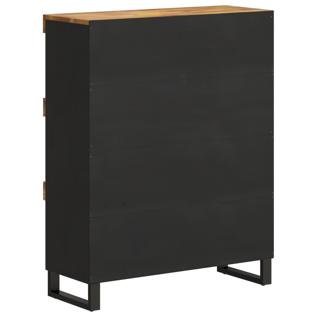 Armoire Latérale 85X33X107 Cm Bois Massif De Manguier-La-Fabrique-Industrielle
