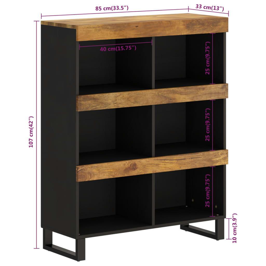 Armoire Latérale 85X33X107 Cm Bois Massif De Manguier-La-Fabrique-Industrielle