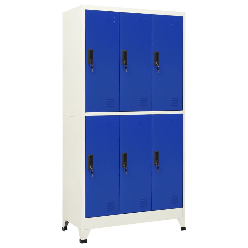 Armoire Métallique Bureau Industriel-avec 6 casiers-1-La-Fabrique-Industrielle