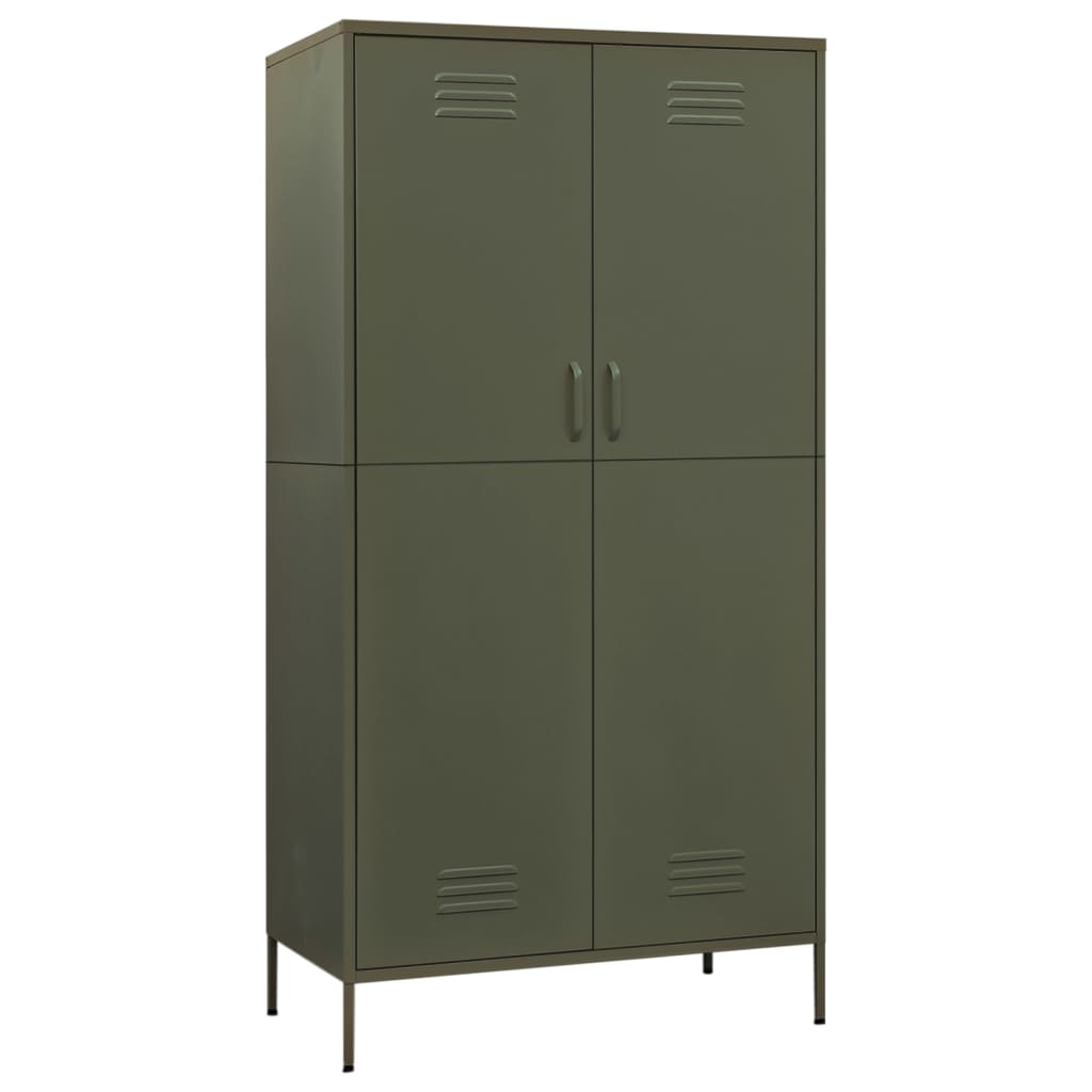 Armoire Métallique en Acier Vert Industriel-La-Fabrique-Industrielle