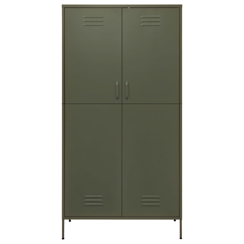 Armoire Métallique en Acier Vert Industriel-La-Fabrique-Industrielle