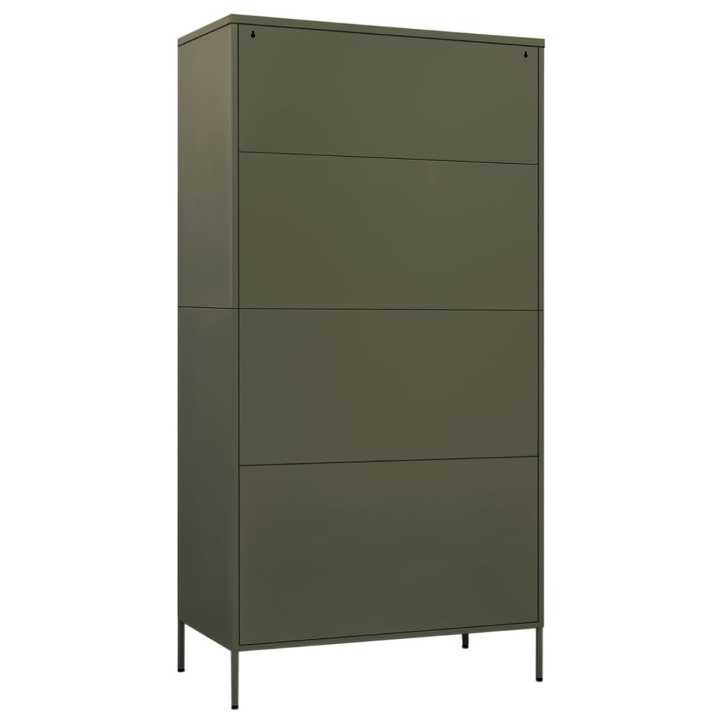 Armoire Métallique en Acier Vert Industriel-La-Fabrique-Industrielle
