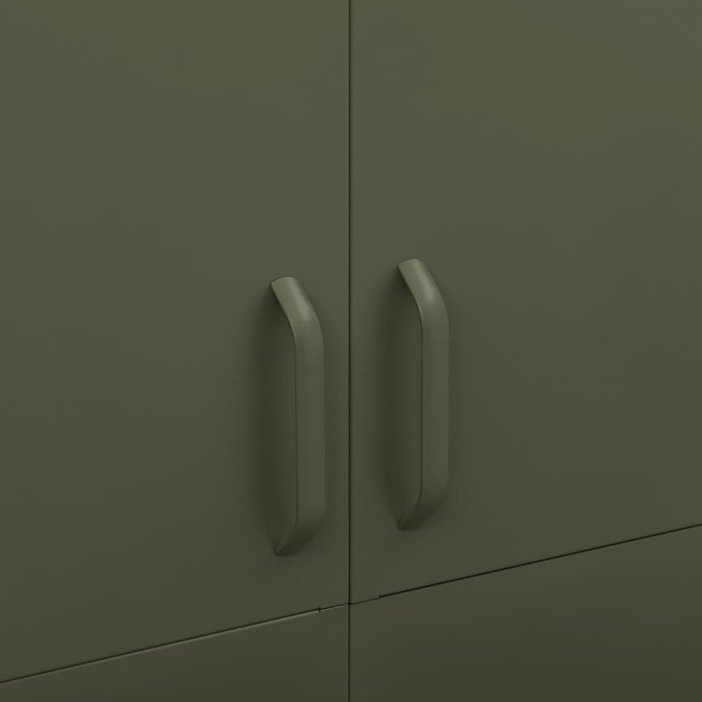 Armoire Métallique en Acier Vert Industriel-La-Fabrique-Industrielle