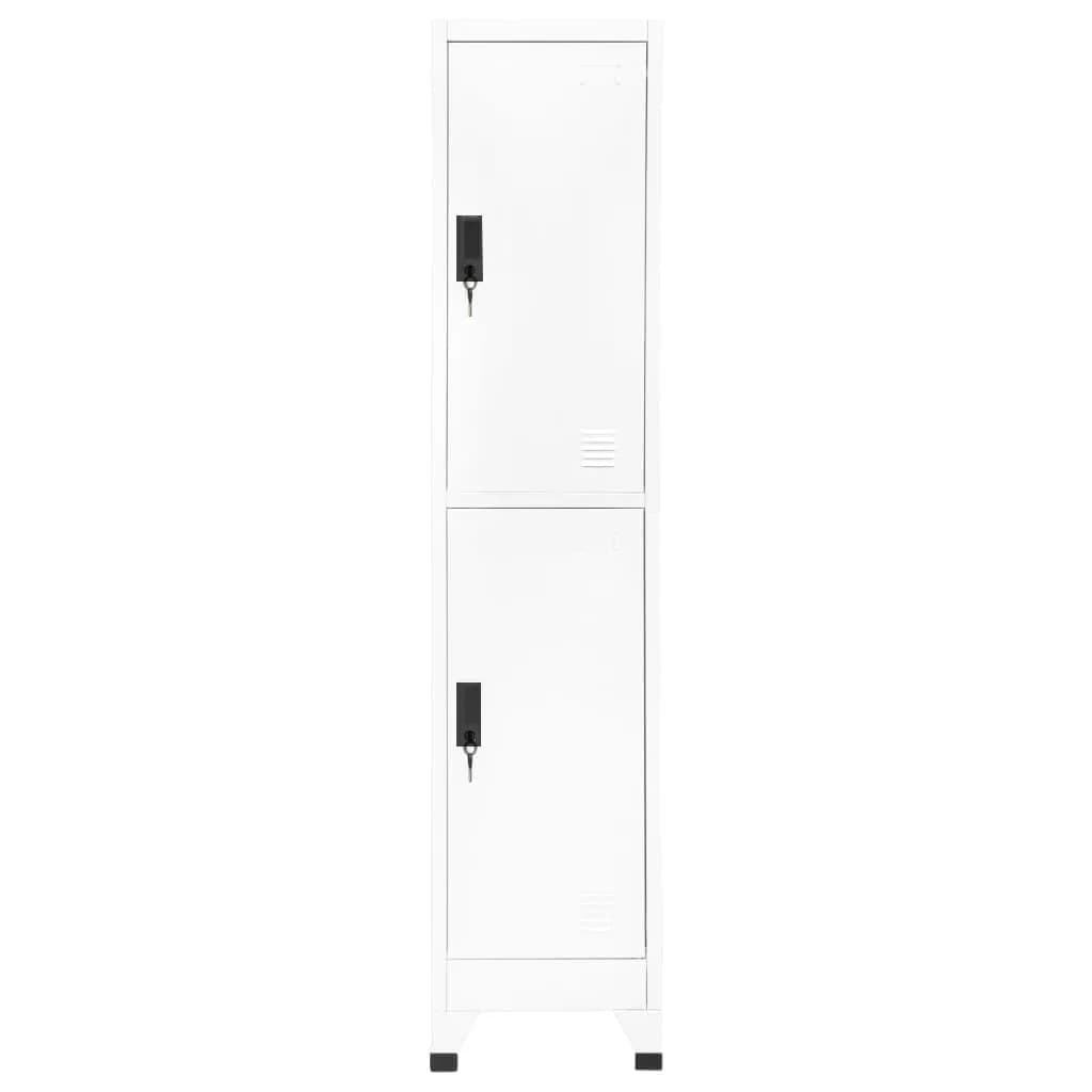 Armoire en Métal Blanc Industriel-La-Fabrique-Industrielle