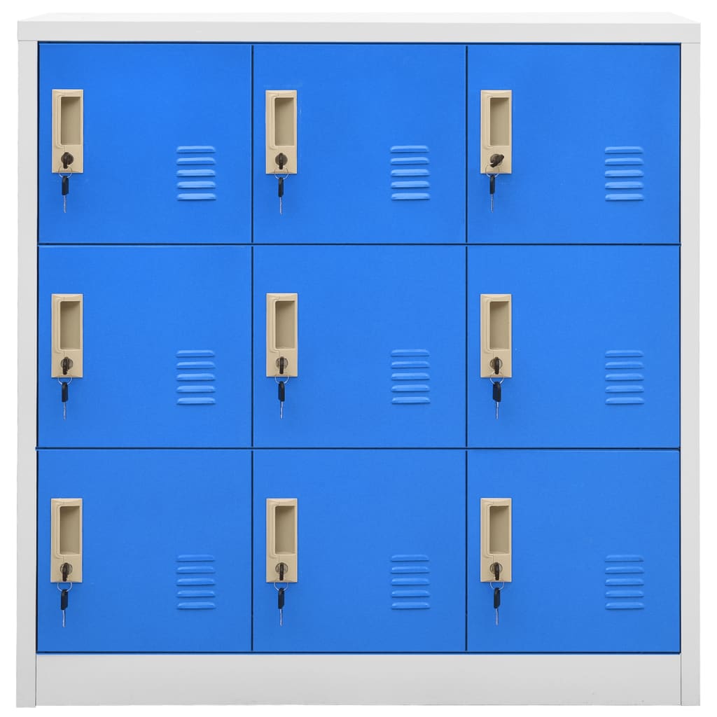 Armoire en Métal Bleu au Style Industriel-La-Fabrique-Industrielle